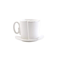 Lastra white cup and saucer