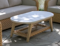 Sahara Oval Wicker Coffee Table