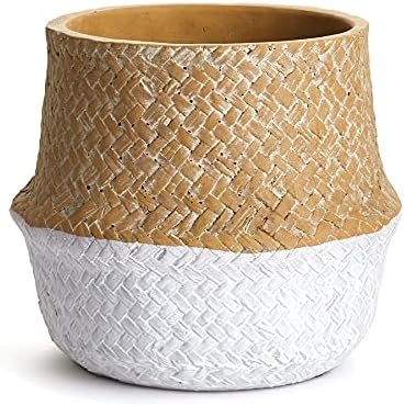 Basketweave Belly Pot