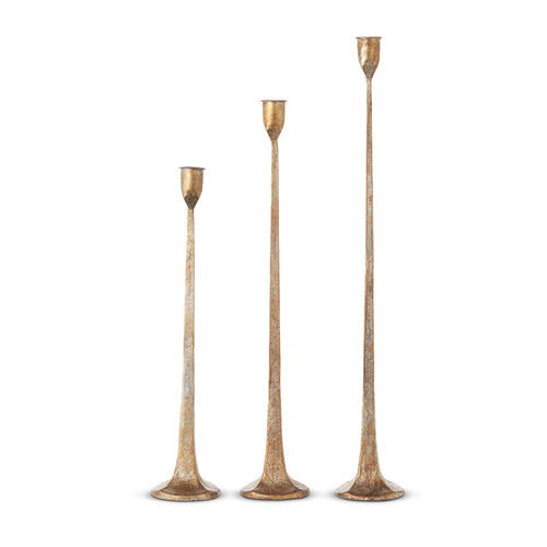 Gold Candle Sticks s/3