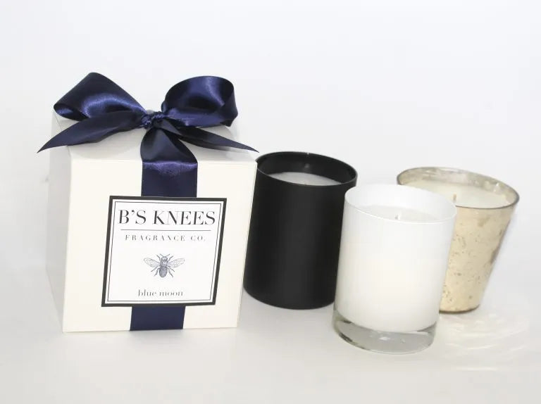 1 Wick White Glass Candle