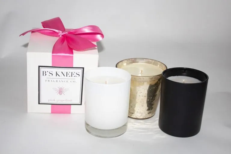1 Wick White Glass Candle